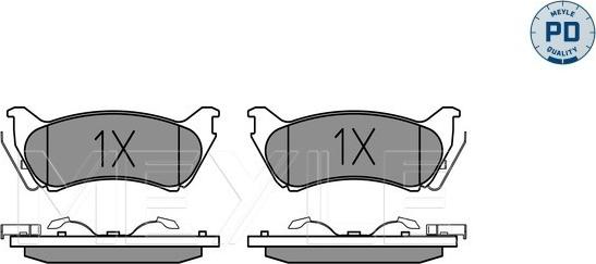 Meyle 025 231 8917/PD - Kit pastiglie freno, Freno a disco autozon.pro