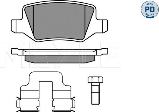 Meyle 025 231 3814/PD - Kit pastiglie freno, Freno a disco autozon.pro