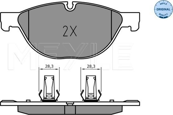 Meyle 025 238 9518 - Kit pastiglie freno, Freno a disco autozon.pro