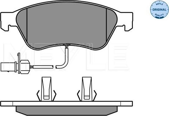 Meyle 025 238 9620/W - Kit pastiglie freno, Freno a disco autozon.pro