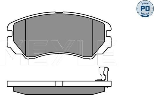 Meyle 025 238 9116/PD - Kit pastiglie freno, Freno a disco autozon.pro