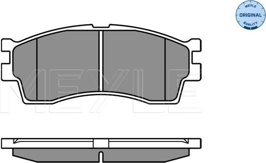 Meyle 025 238 7316/W - Kit pastiglie freno, Freno a disco autozon.pro