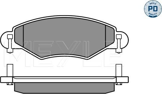 Meyle 025 233 4017/PD - Kit pastiglie freno, Freno a disco autozon.pro