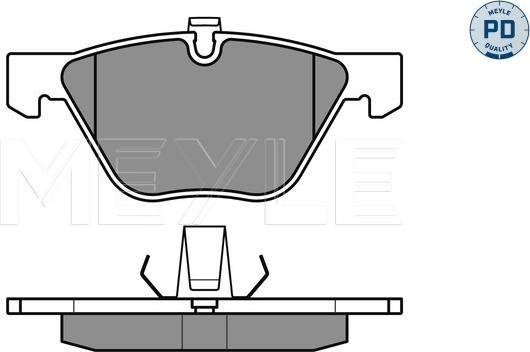 Meyle 025 233 1320/PD - Kit pastiglie freno, Freno a disco autozon.pro