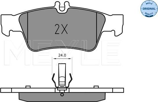 Meyle 025 233 3516 - Kit pastiglie freno, Freno a disco autozon.pro