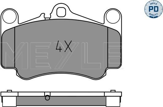 Meyle 025 233 3017/PD - Kit pastiglie freno, Freno a disco autozon.pro