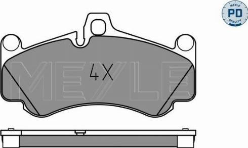 Meyle 025 233 2917/PD - Kit pastiglie freno, Freno a disco autozon.pro