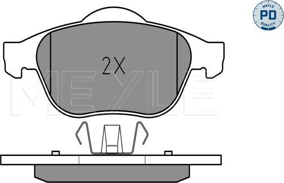 Meyle 025 232 4518/PD - Kit pastiglie freno, Freno a disco autozon.pro