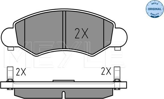 Meyle 025 232 5316/W - Kit pastiglie freno, Freno a disco autozon.pro