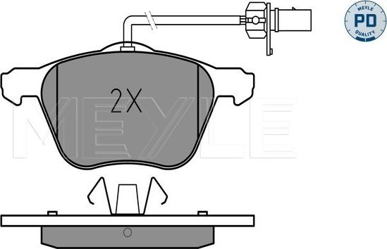 Meyle 025 232 6920/PD - Kit pastiglie freno, Freno a disco autozon.pro