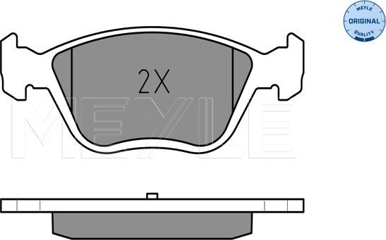 Meyle 025 232 8919/W - Kit pastiglie freno, Freno a disco autozon.pro