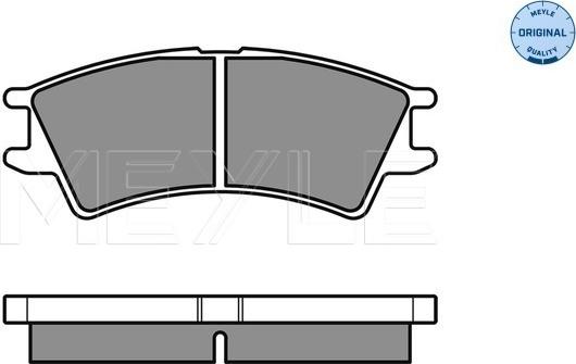 Meyle 025 232 3816/W - Kit pastiglie freno, Freno a disco autozon.pro