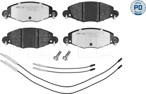 Meyle 025 232 7318/PD - Kit pastiglie freno, Freno a disco autozon.pro