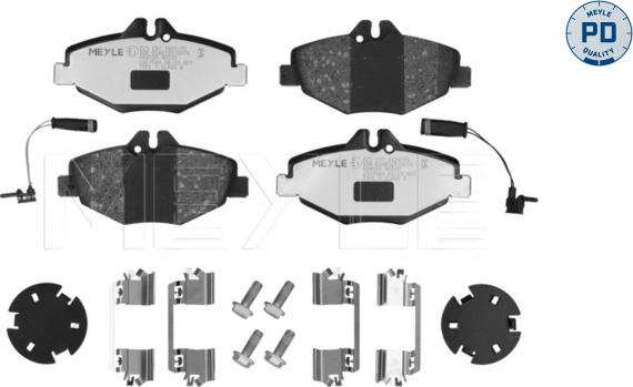 Meyle 025 237 4320/PD - Kit pastiglie freno, Freno a disco autozon.pro