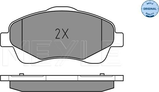 Meyle 025 237 6819/W - Kit pastiglie freno, Freno a disco autozon.pro