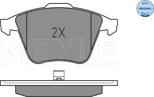 Meyle 025 237 6220/W - Kit pastiglie freno, Freno a disco autozon.pro