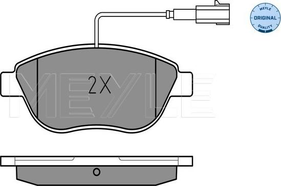 Meyle 025 237 0918/W - Kit pastiglie freno, Freno a disco autozon.pro