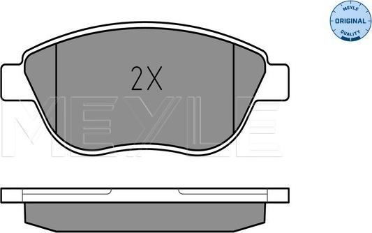 Meyle 025 237 0918/W - Kit pastiglie freno, Freno a disco autozon.pro