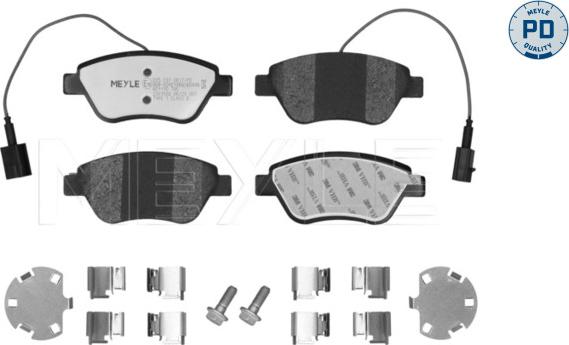 Meyle 025 237 0617/PD - Kit pastiglie freno, Freno a disco autozon.pro