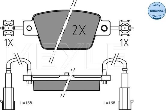 Meyle 025 237 1418 - Kit pastiglie freno, Freno a disco autozon.pro