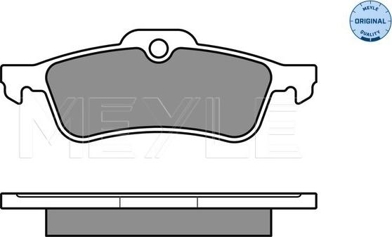 Meyle 025 237 1616 - Kit pastiglie freno, Freno a disco autozon.pro