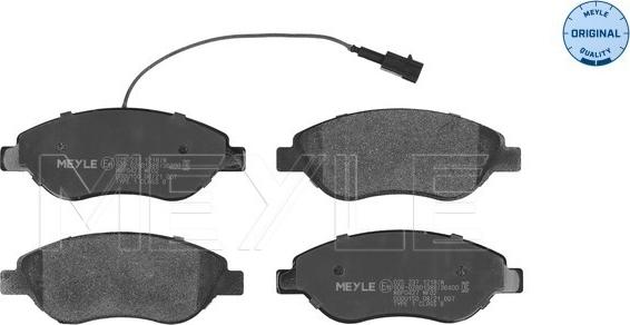 Meyle 025 237 1218/W - Kit pastiglie freno, Freno a disco autozon.pro