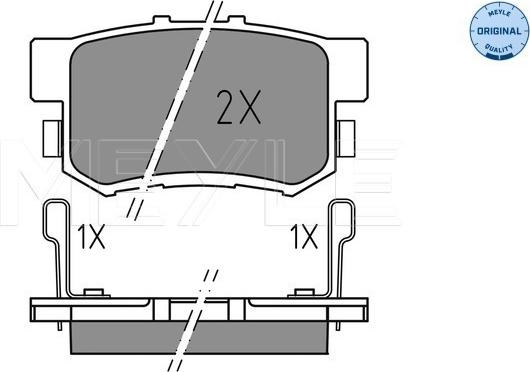 Meyle 025 237 3615 - Kit pastiglie freno, Freno a disco autozon.pro