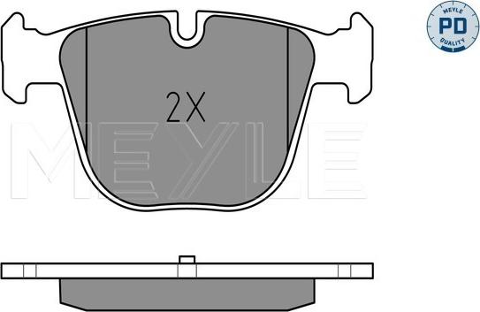 Meyle 025 237 3017/PD - Kit pastiglie freno, Freno a disco autozon.pro