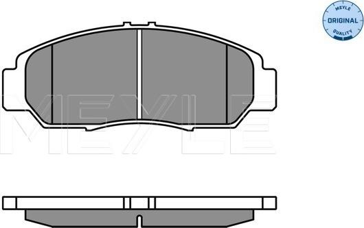 Meyle 025 237 2916/W - Kit pastiglie freno, Freno a disco autozon.pro