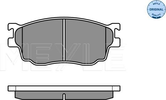 Meyle 025 237 7716/W - Kit pastiglie freno, Freno a disco autozon.pro