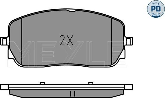 Meyle 025 229 4419/PD - Kit pastiglie freno, Freno a disco autozon.pro