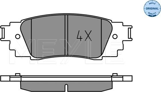 Meyle 025 224 3415 - Kit pastiglie freno, Freno a disco autozon.pro