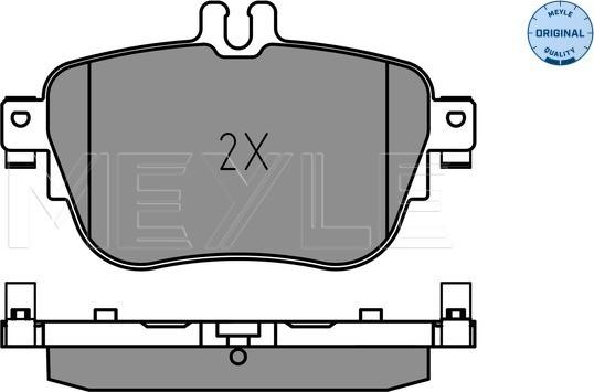 Meyle 025 224 3716 - Kit pastiglie freno, Freno a disco autozon.pro