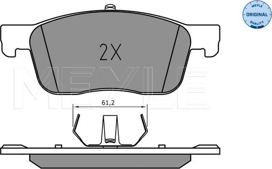 Meyle 025 225 9417 - Kit pastiglie freno, Freno a disco autozon.pro