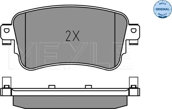 Meyle 025 225 8818 - Kit pastiglie freno, Freno a disco autozon.pro