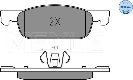 Meyle 025 225 2517 - Kit pastiglie freno, Freno a disco autozon.pro