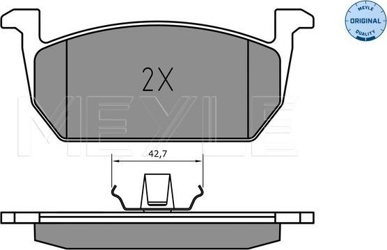 Meyle 025 226 3117 - Kit pastiglie freno, Freno a disco autozon.pro