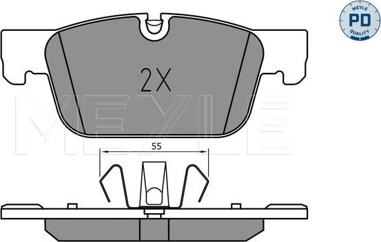 Meyle 025 220 9817/PD - Kit pastiglie freno, Freno a disco autozon.pro