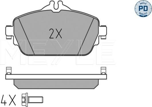 Meyle 025 220 3219/PD - Kit pastiglie freno, Freno a disco autozon.pro