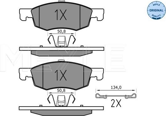 Meyle 025 221 4317 - Kit pastiglie freno, Freno a disco autozon.pro