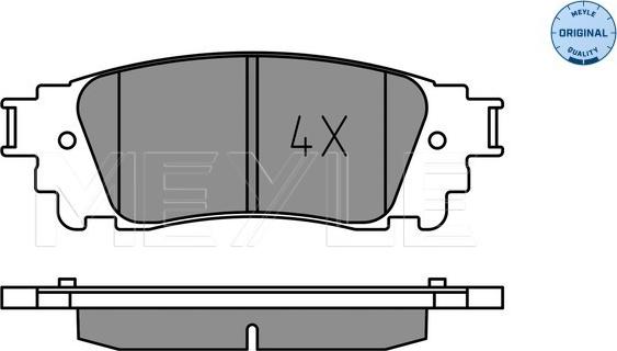 Meyle 025 221 5315 - Kit pastiglie freno, Freno a disco autozon.pro