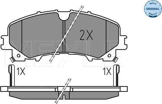 Meyle 025 221 1716 - Kit pastiglie freno, Freno a disco autozon.pro