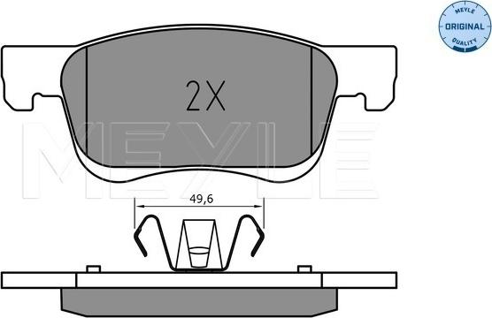 Meyle 025 221 2318 - Kit pastiglie freno, Freno a disco autozon.pro