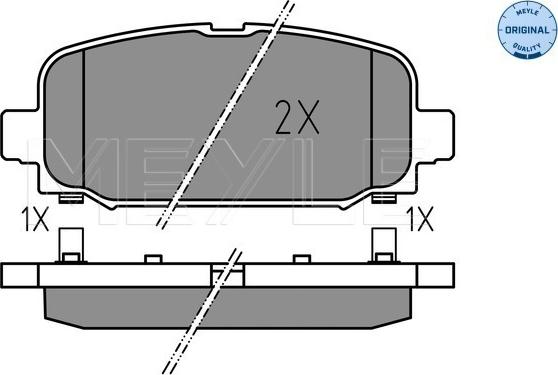 Meyle 025 228 4418 - Kit pastiglie freno, Freno a disco autozon.pro