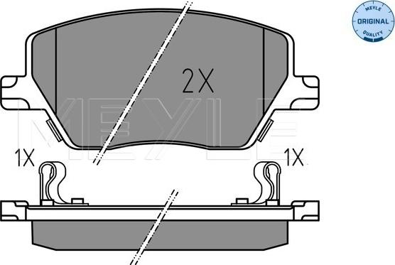 Meyle 025 223 9719 - Kit pastiglie freno, Freno a disco autozon.pro