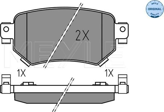 Meyle 025 223 4915 - Kit pastiglie freno, Freno a disco autozon.pro