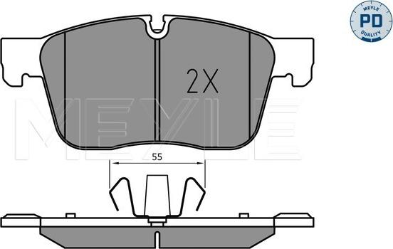 Meyle 025 223 0218/PD - Kit pastiglie freno, Freno a disco autozon.pro