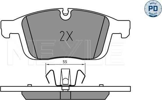 Meyle 025 223 8619/PD - Kit pastiglie freno, Freno a disco autozon.pro