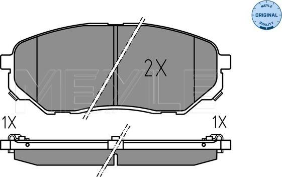 Meyle 025 223 8017 - Kit pastiglie freno, Freno a disco autozon.pro