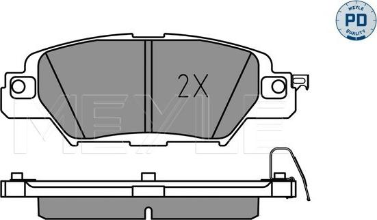 Meyle 025 223 3214/PD - Kit pastiglie freno, Freno a disco autozon.pro